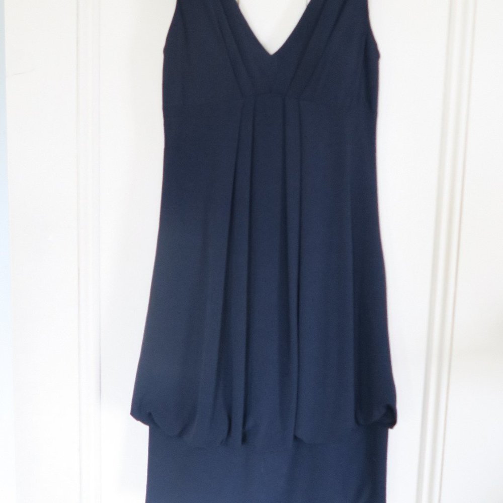 Cocktail dress with back drape